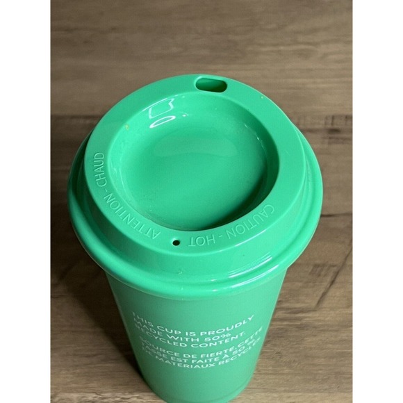 NEW Starbucks 2023 Choose to Reuse Earth Green Eco Reusable Hot Cup 16‎ oz Cup - Picture 5 of 9